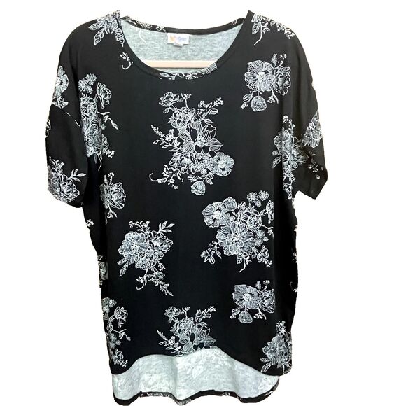 Lularoe‎ Irma Small FLORAL High Low Tunic Top Shirt - Picture 1 of 4